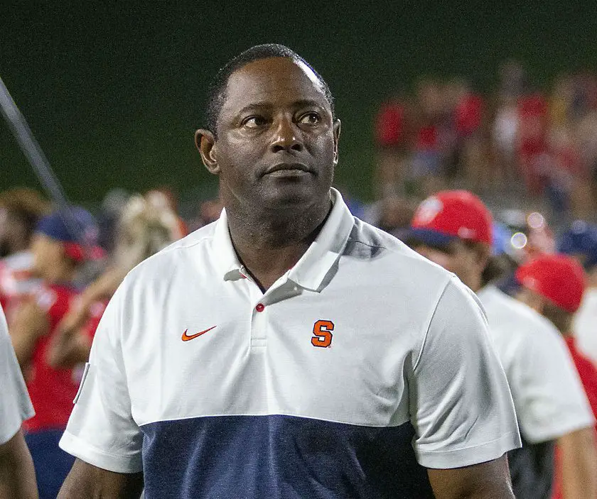 Syracuse University would owe football coach Dino Babers over $10