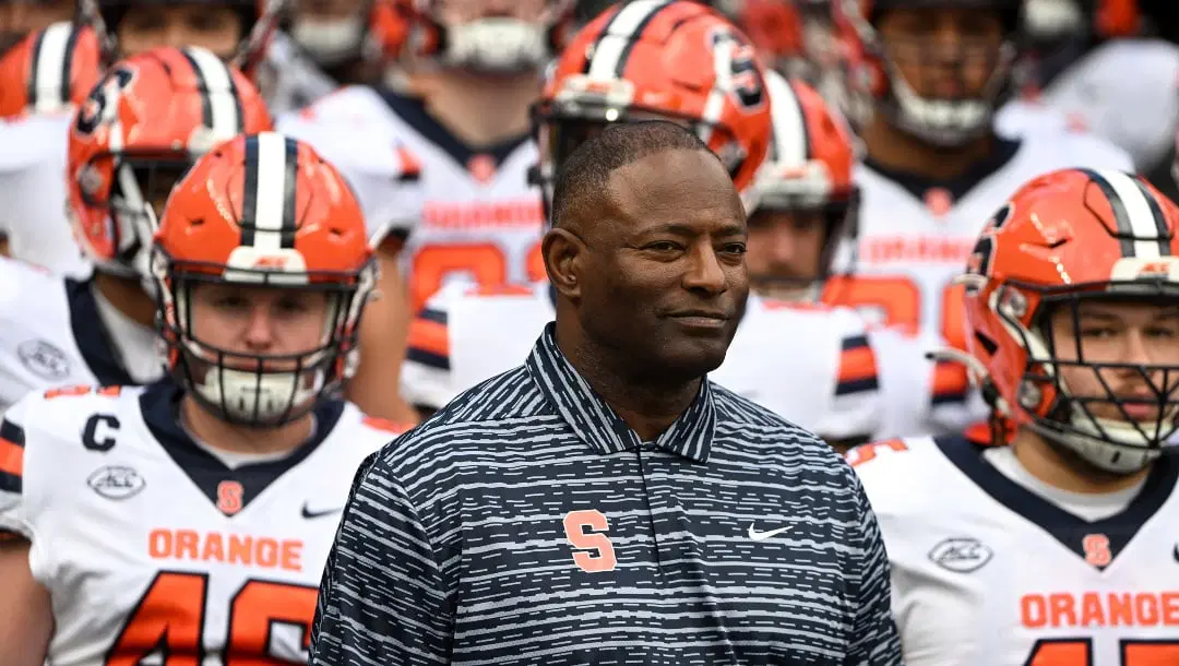 So what exactly is that black padding on the Syracuse football helmets seen  during practice? 