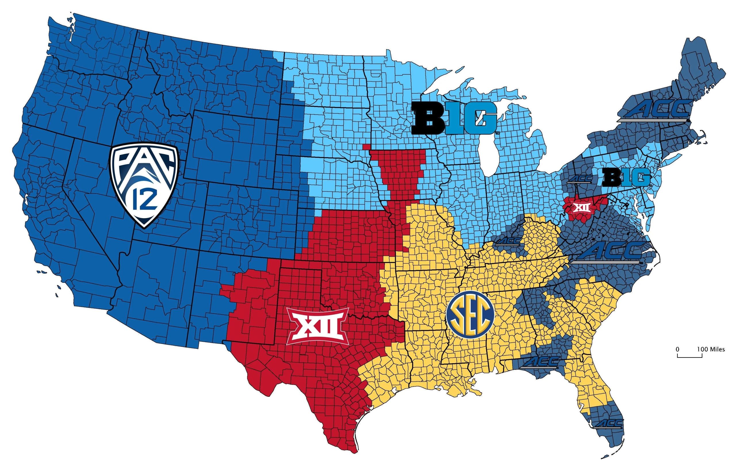 Sec Conference Map