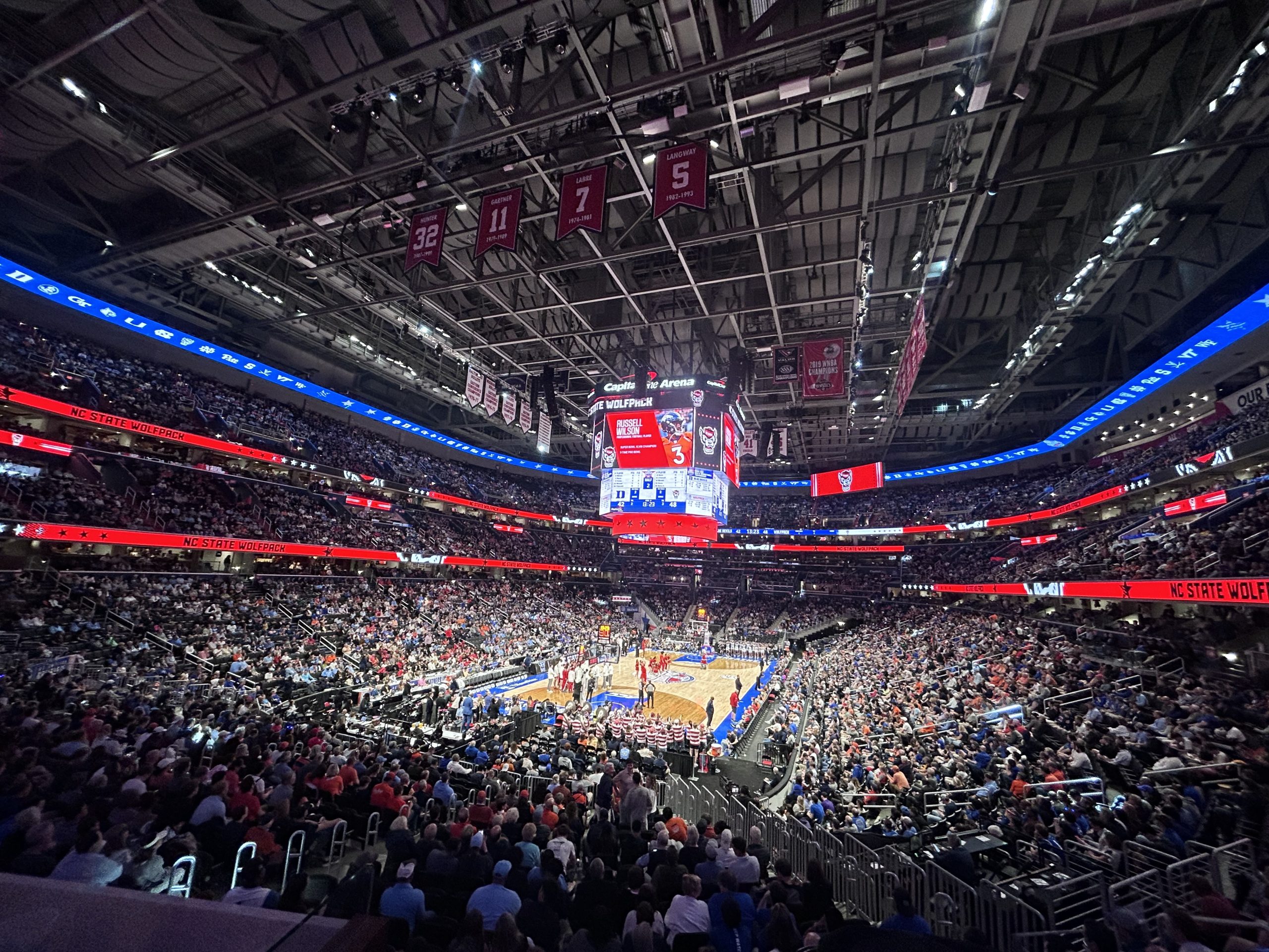 A packed crowd during the ACC quarterfinal between Duke and NC State